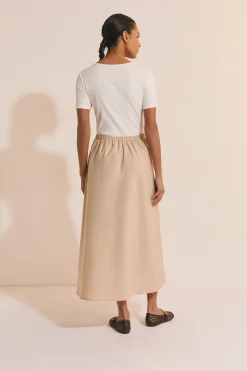 Robe longue en coton