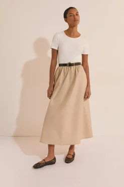 Robe longue en coton