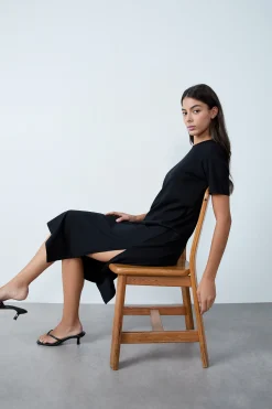 Robe longue en coton