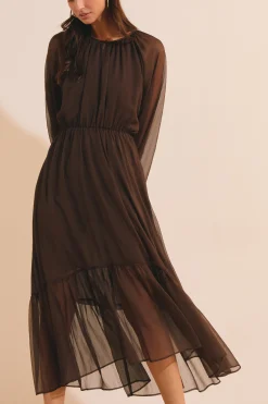 Robe longue fluide