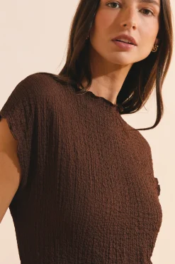 Robe longue matiérée