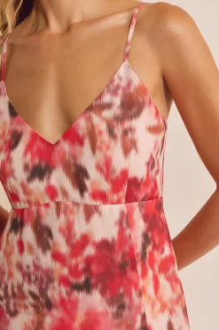 Robe longue à motifs