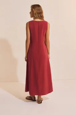 Robe longue sans manches