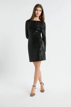 Robe manches longues à sequins