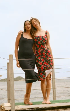 Robe midi avec fente
