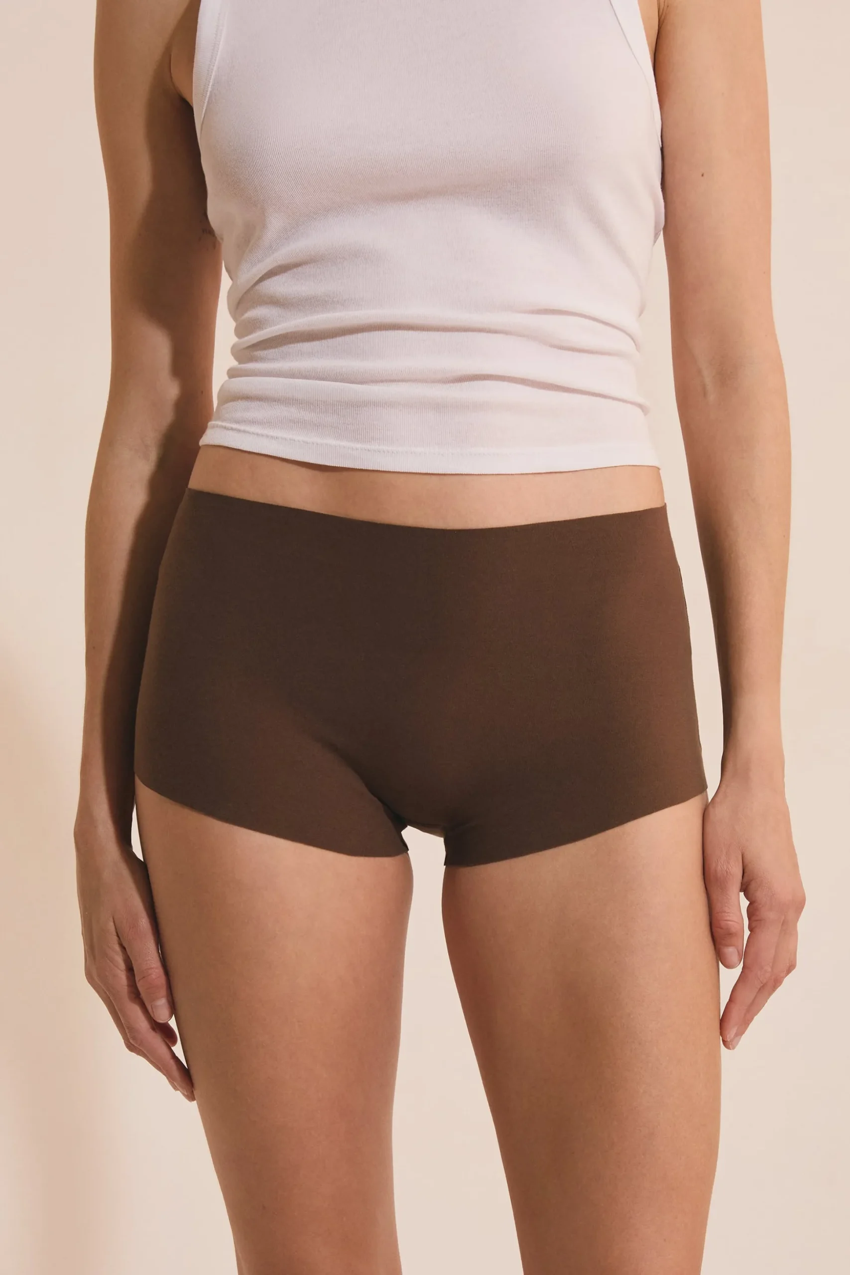 Short boyleg sans coutures en coton