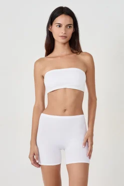 Short cycliste en coton biologique extensible