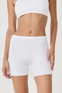 Short cycliste en coton biologique extensible