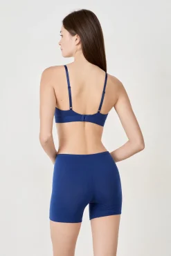 Short cycliste en coton biologique extensible