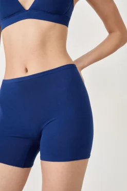 Short cycliste en coton biologique extensible