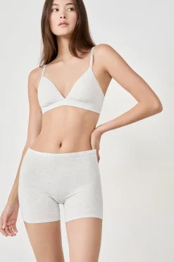 Short cycliste en coton biologique extensible