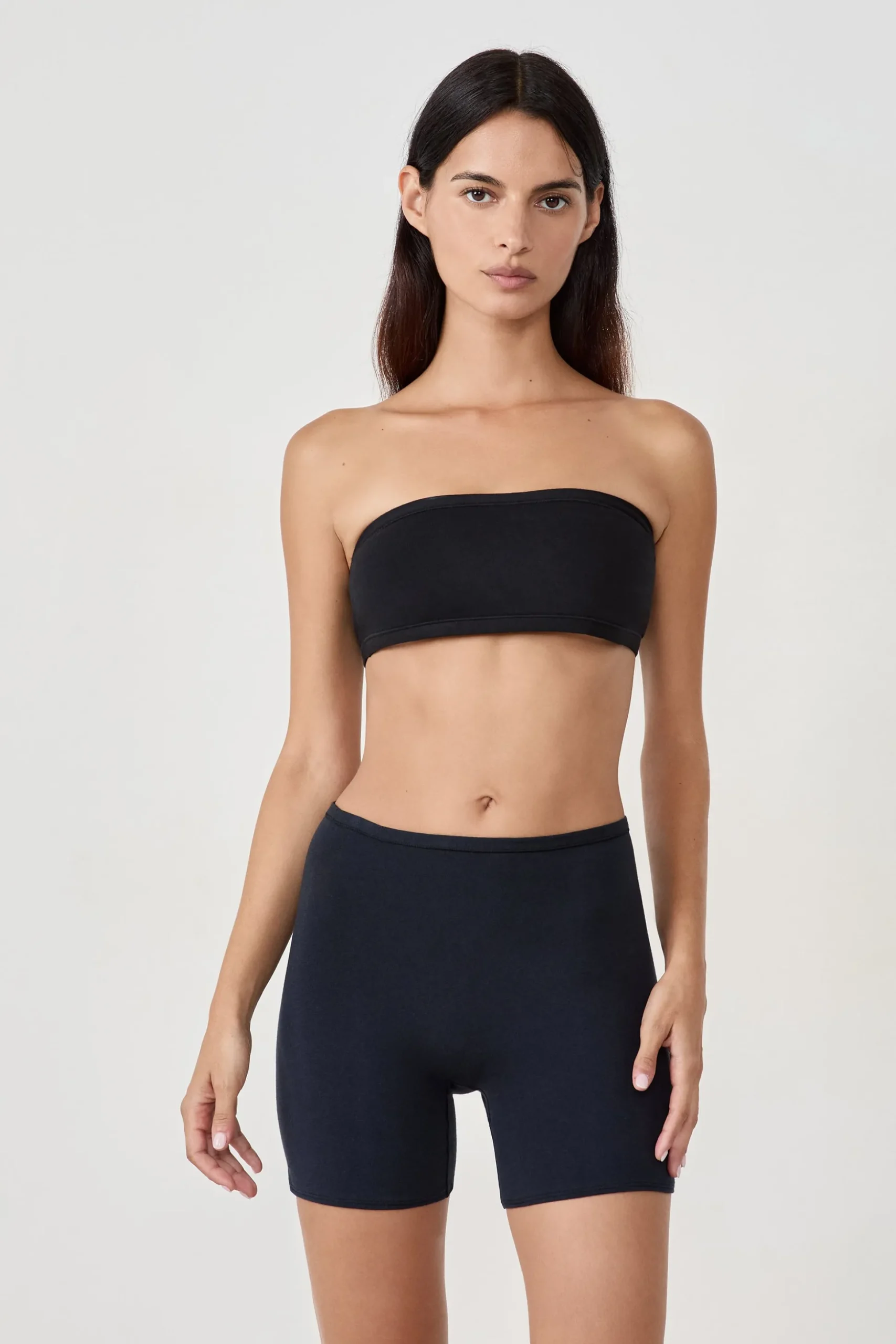 Short cycliste en coton biologique extensible