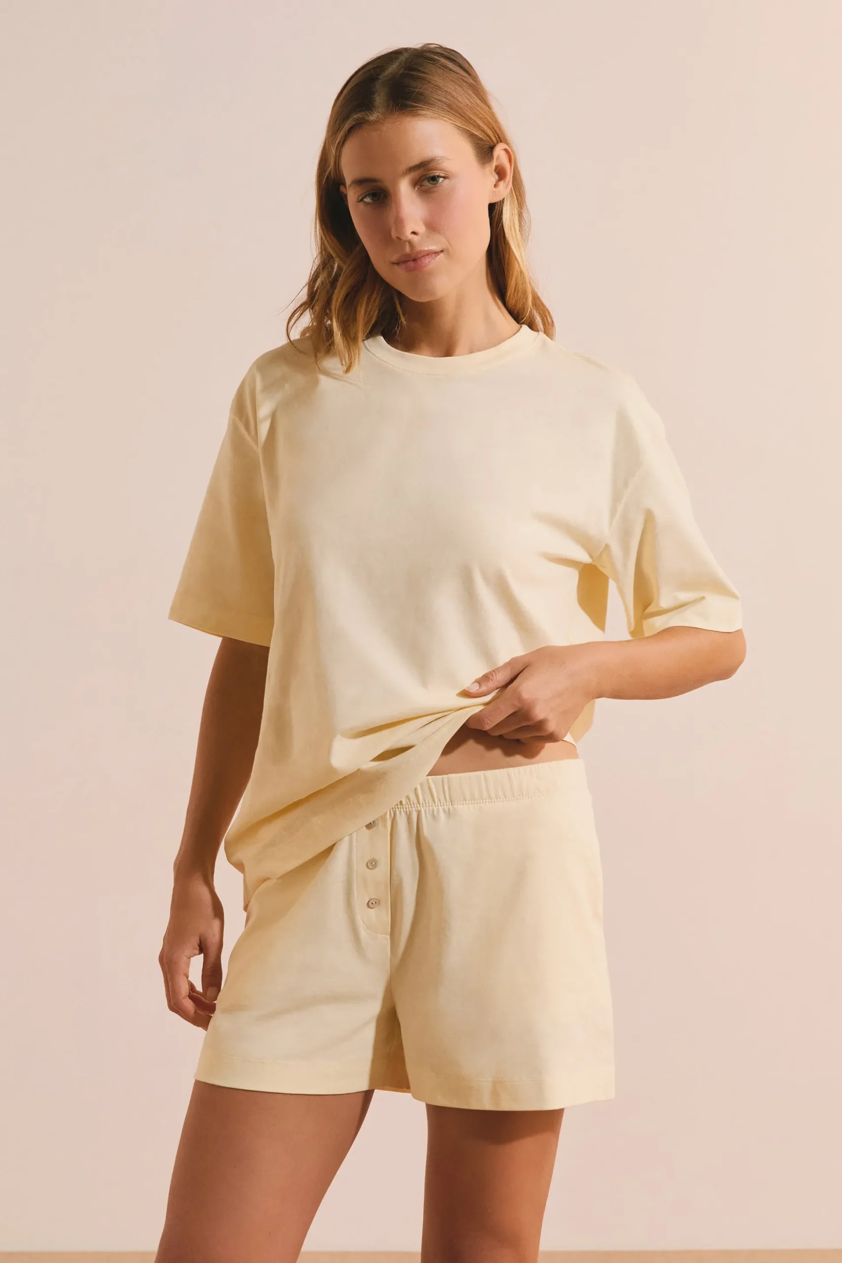 Short de pyjama boyfriend en coton