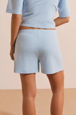 Short de pyjama boyfriend en coton