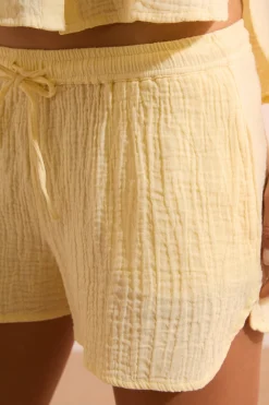 Short de pyjama en gaze de coton
