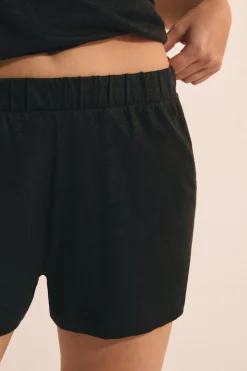 Short de pyjama en lin