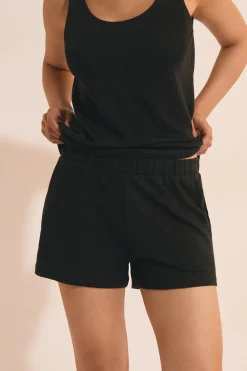 Short de pyjama en lin