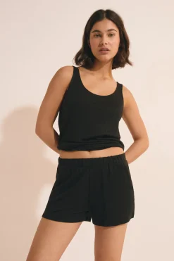 Short de pyjama en lin