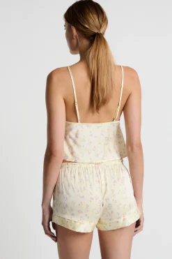 Short de pyjama imprimé à fleurs