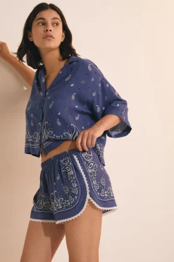 Short de pyjama à motifs