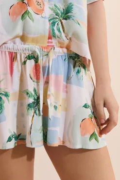 Short de pyjama à motifs