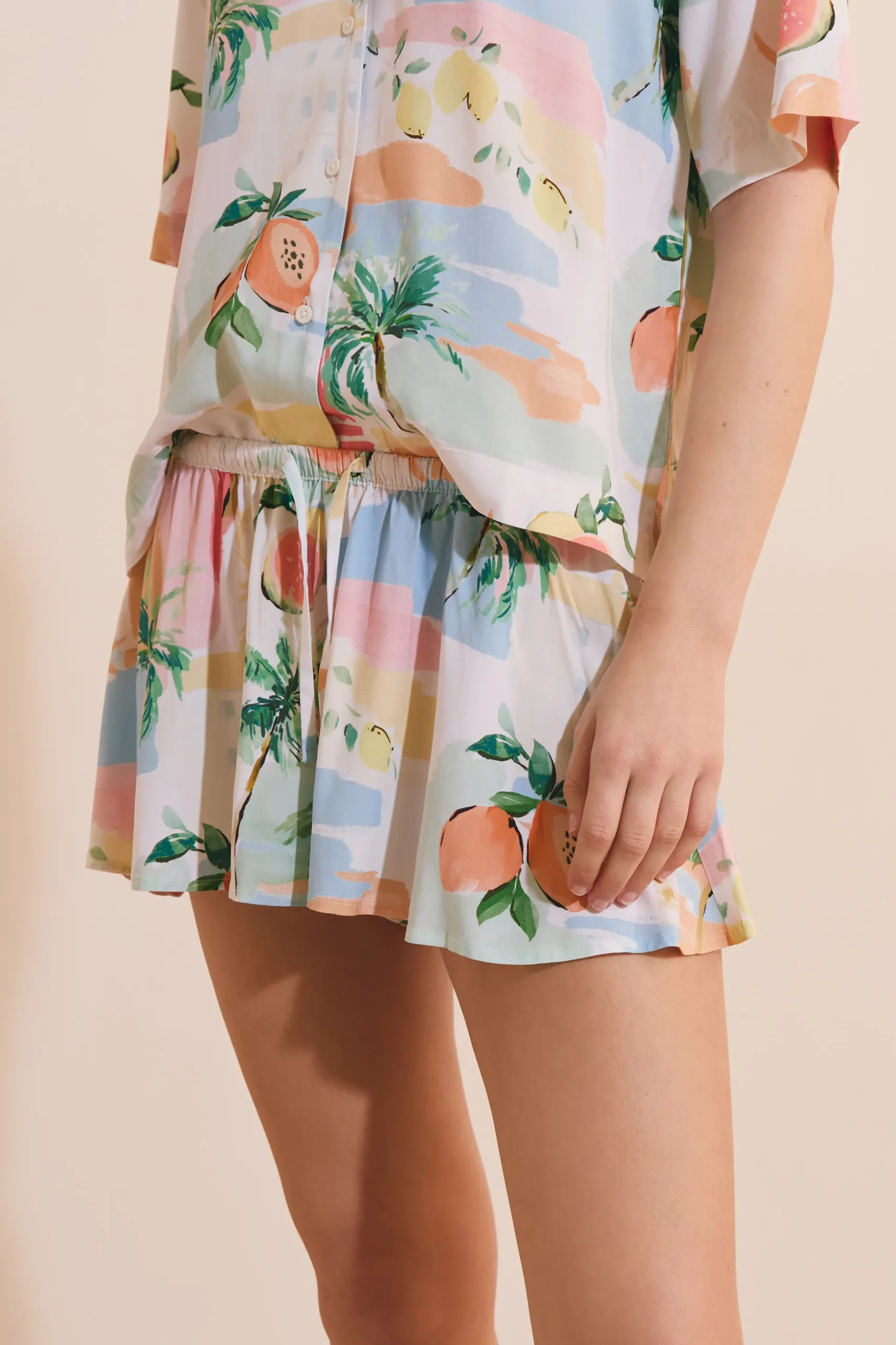 Short de pyjama à motifs