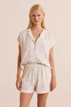 Short de pyjama à motifs