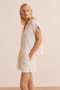 Short de pyjama à motifs