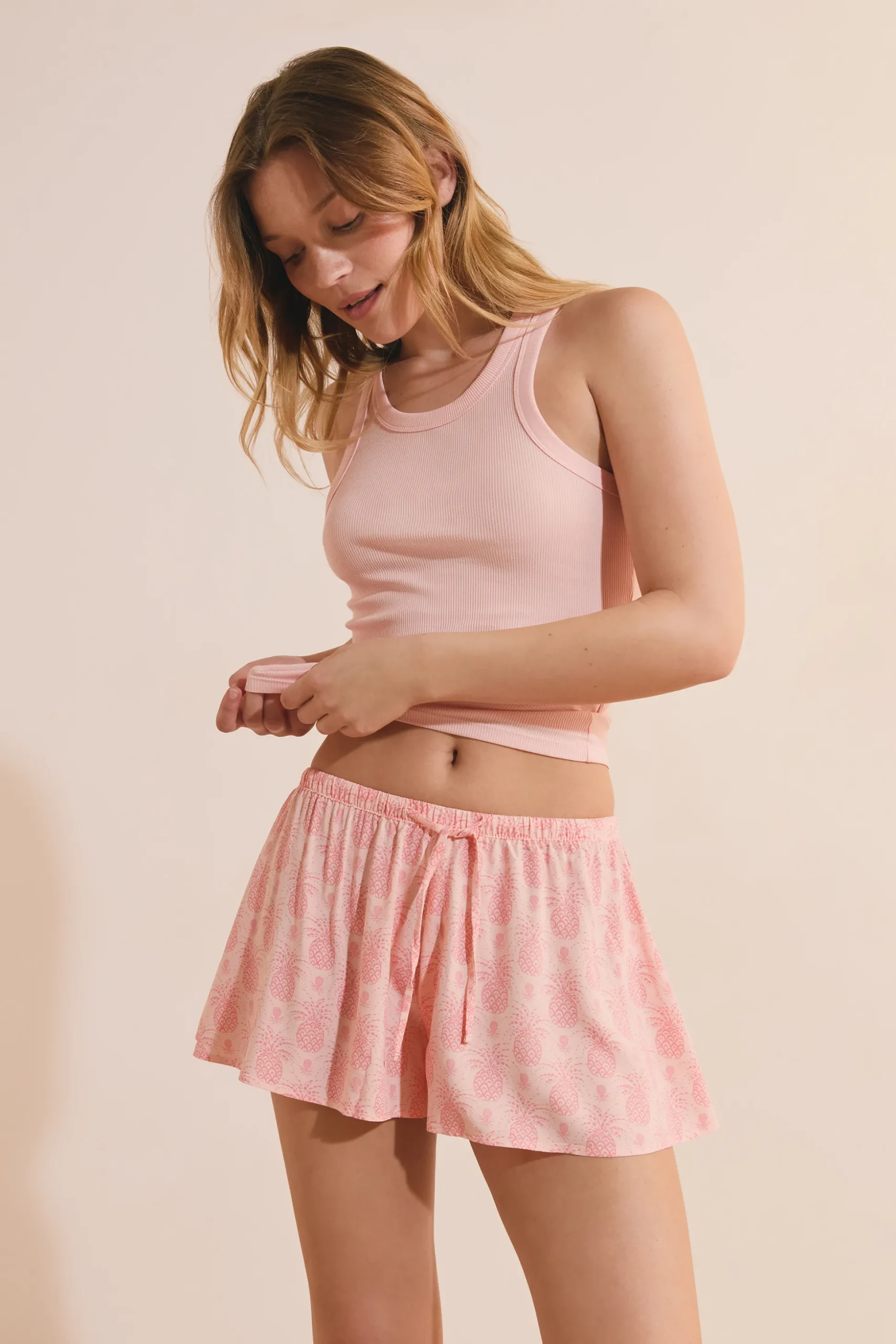 Short de pyjama à motifs