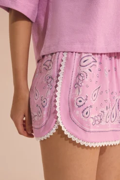Short de pyjama à motifs