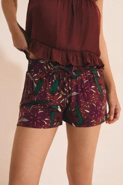 Short de pyjama à motifs