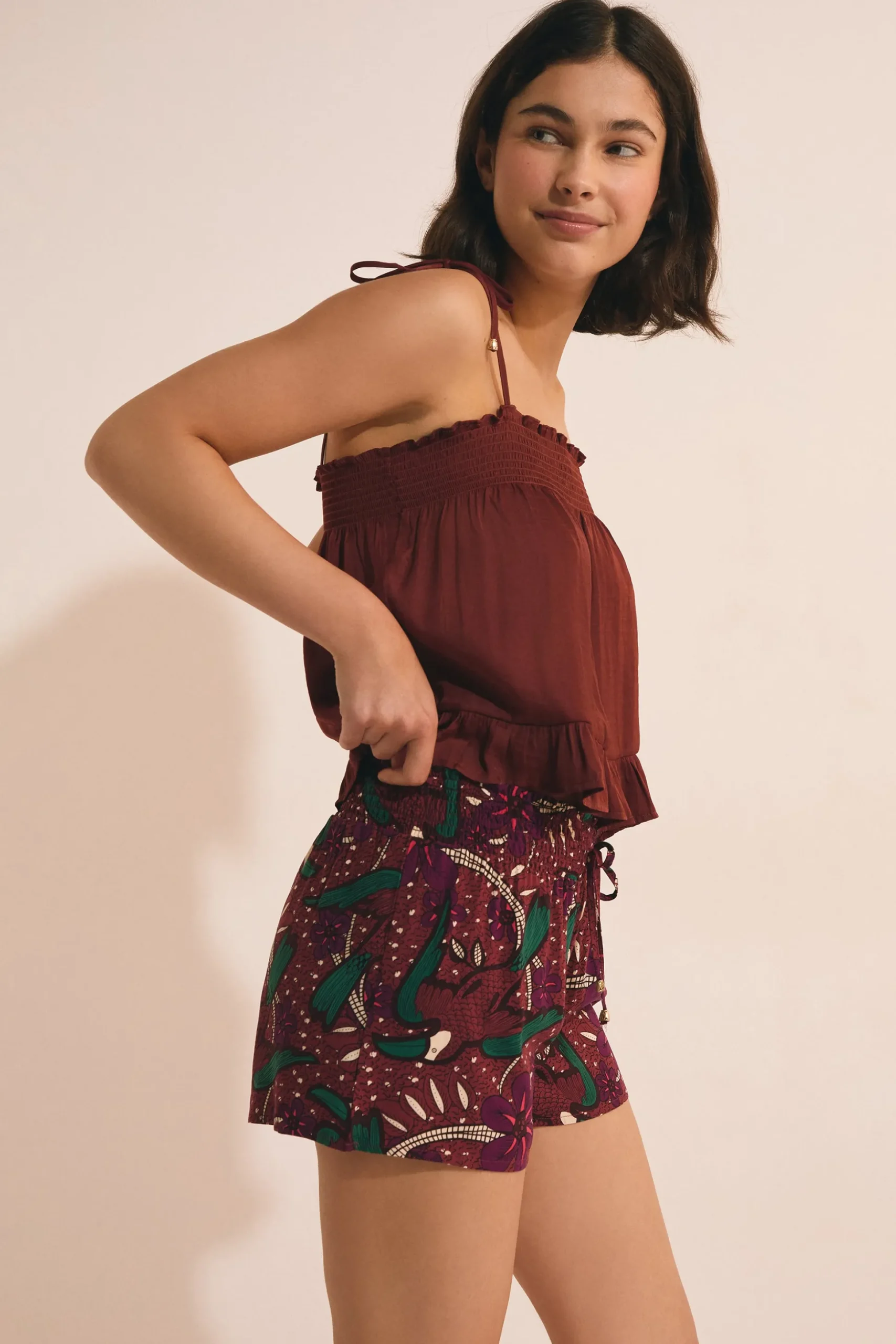 Short de pyjama à motifs