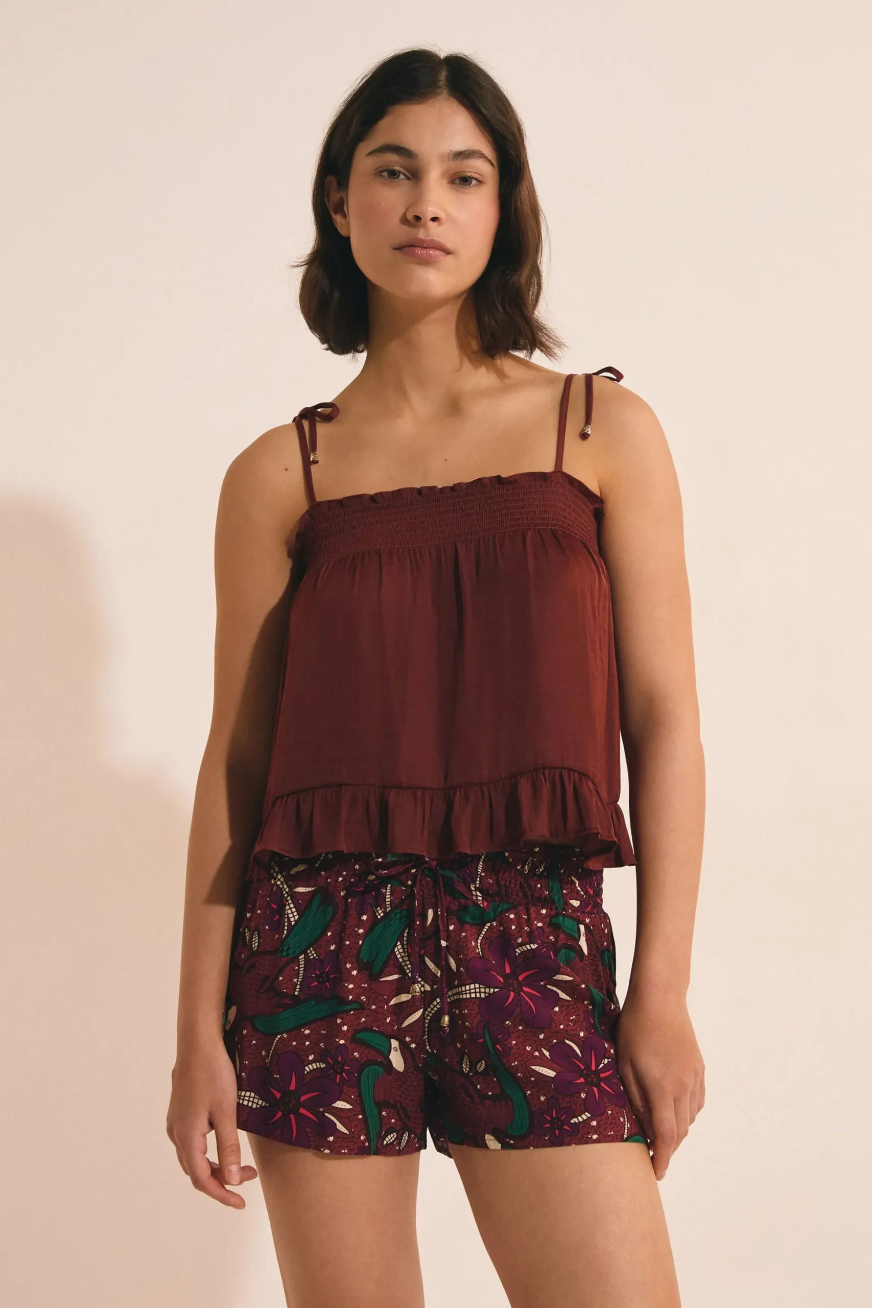 Short de pyjama à motifs