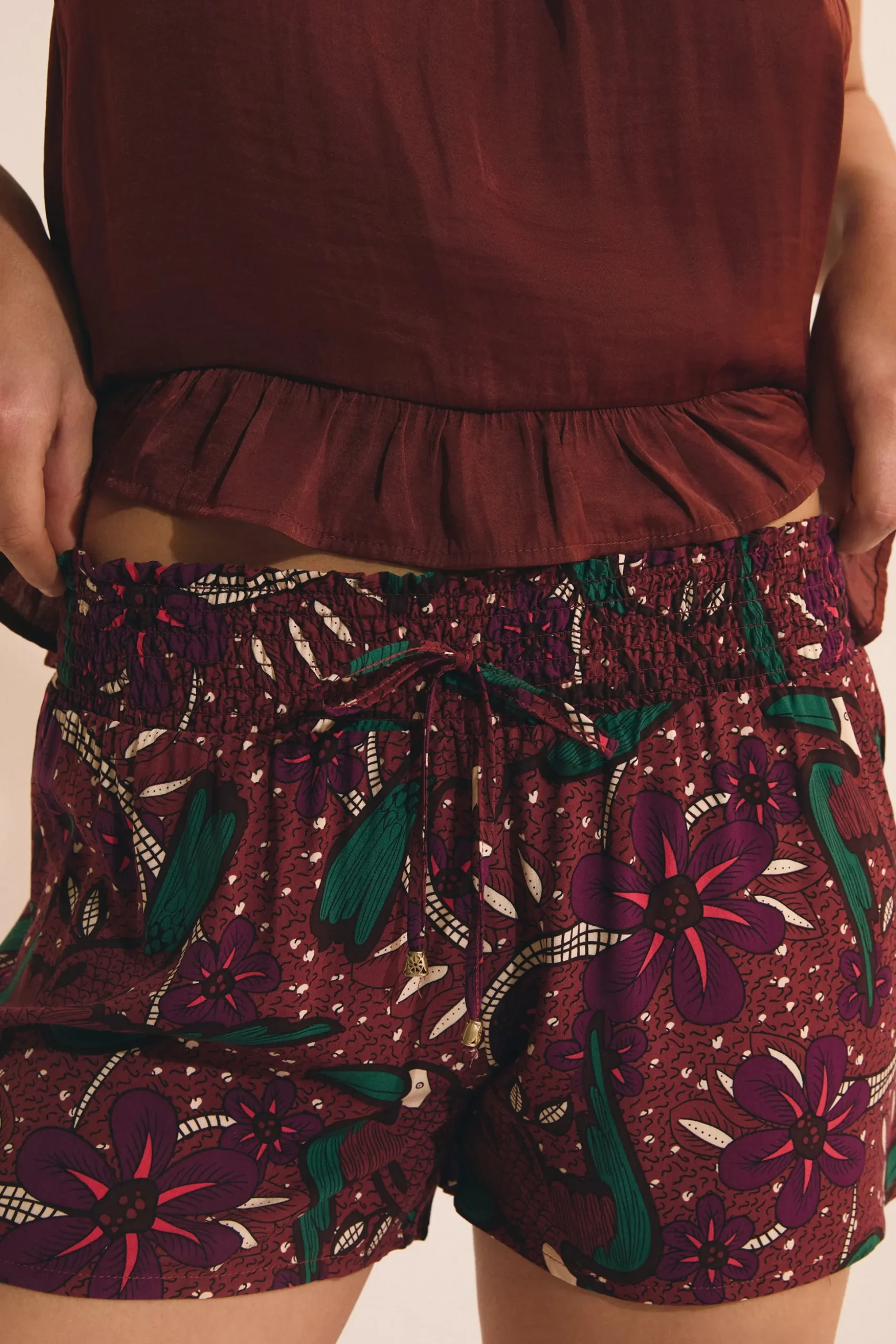 Short de pyjama à motifs
