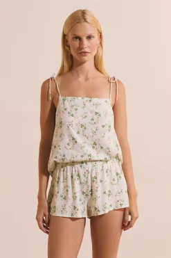 Short de pyjama à motifs radis