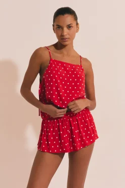 Short de pyjama à pois