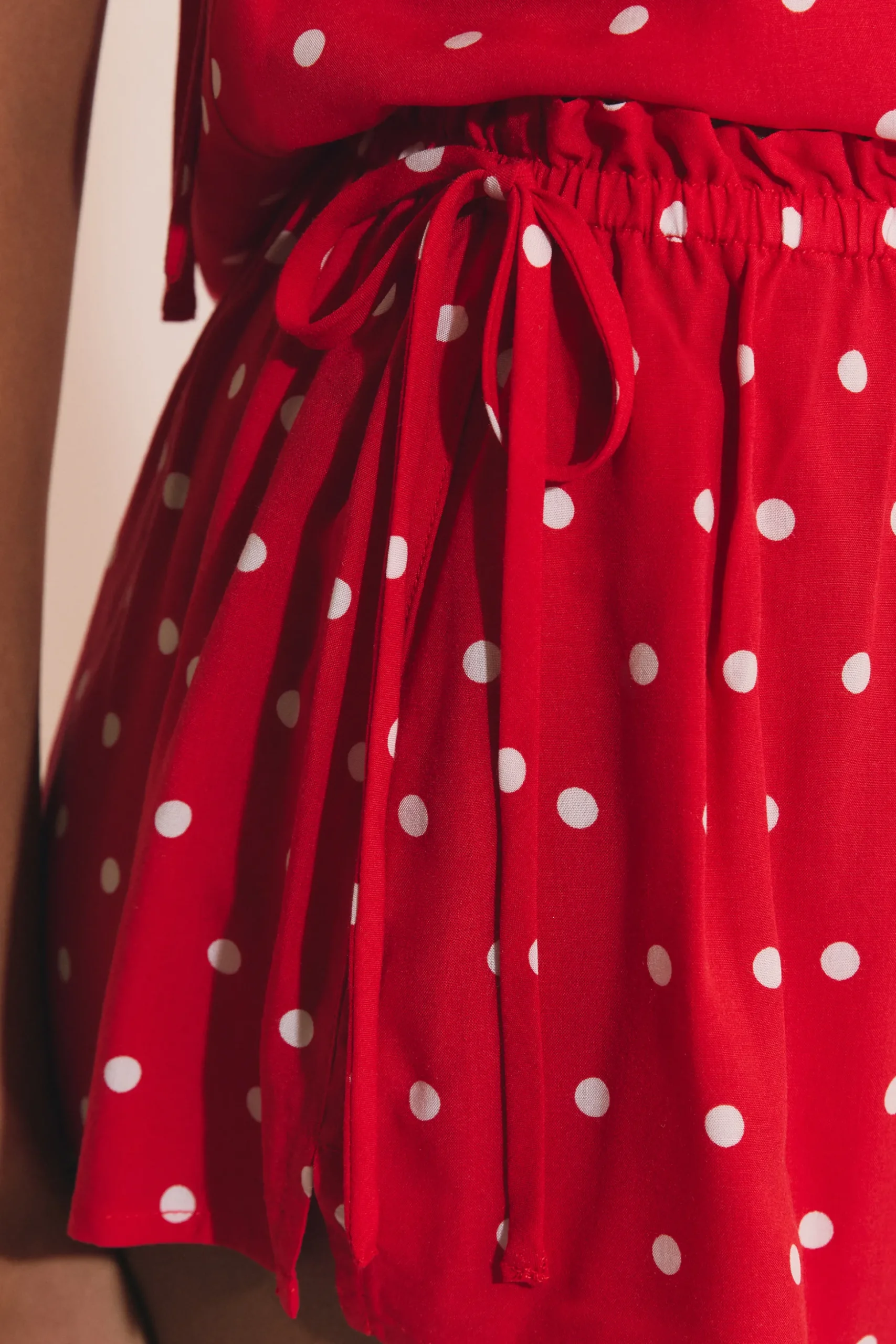 Short de pyjama à pois