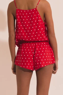 Short de pyjama à pois