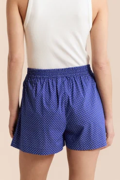 Short de pyjama à pois avec coton
