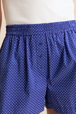 Short de pyjama à pois avec coton