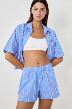 Short de pyjama rayé