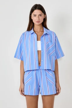 Short de pyjama rayé