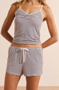 Short de pyjama à rayures