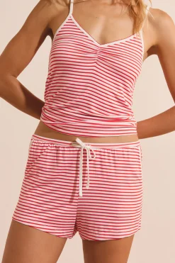 Short de pyjama à rayures