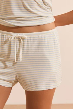 Short de pyjama à rayures