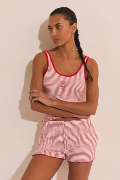 Short de pyjama à rayures