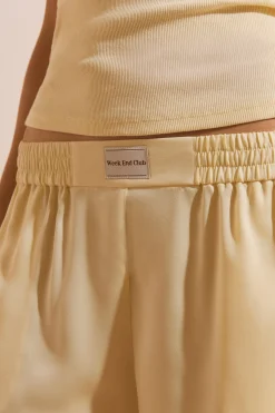 Short de pyjama satiné