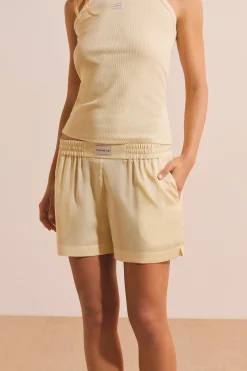 Short de pyjama satiné
