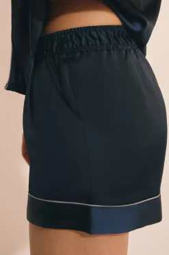 Short de pyjama satiné
