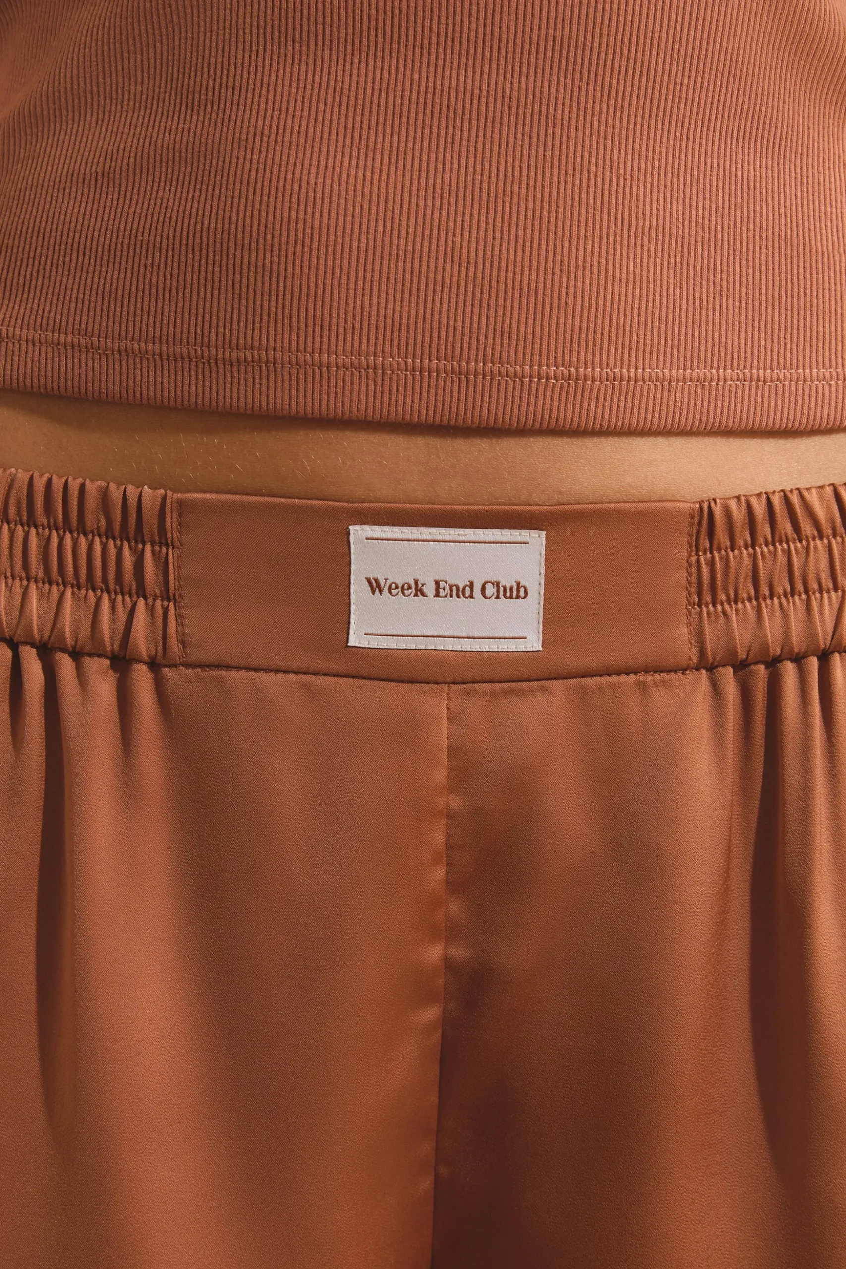 Short de pyjama satiné